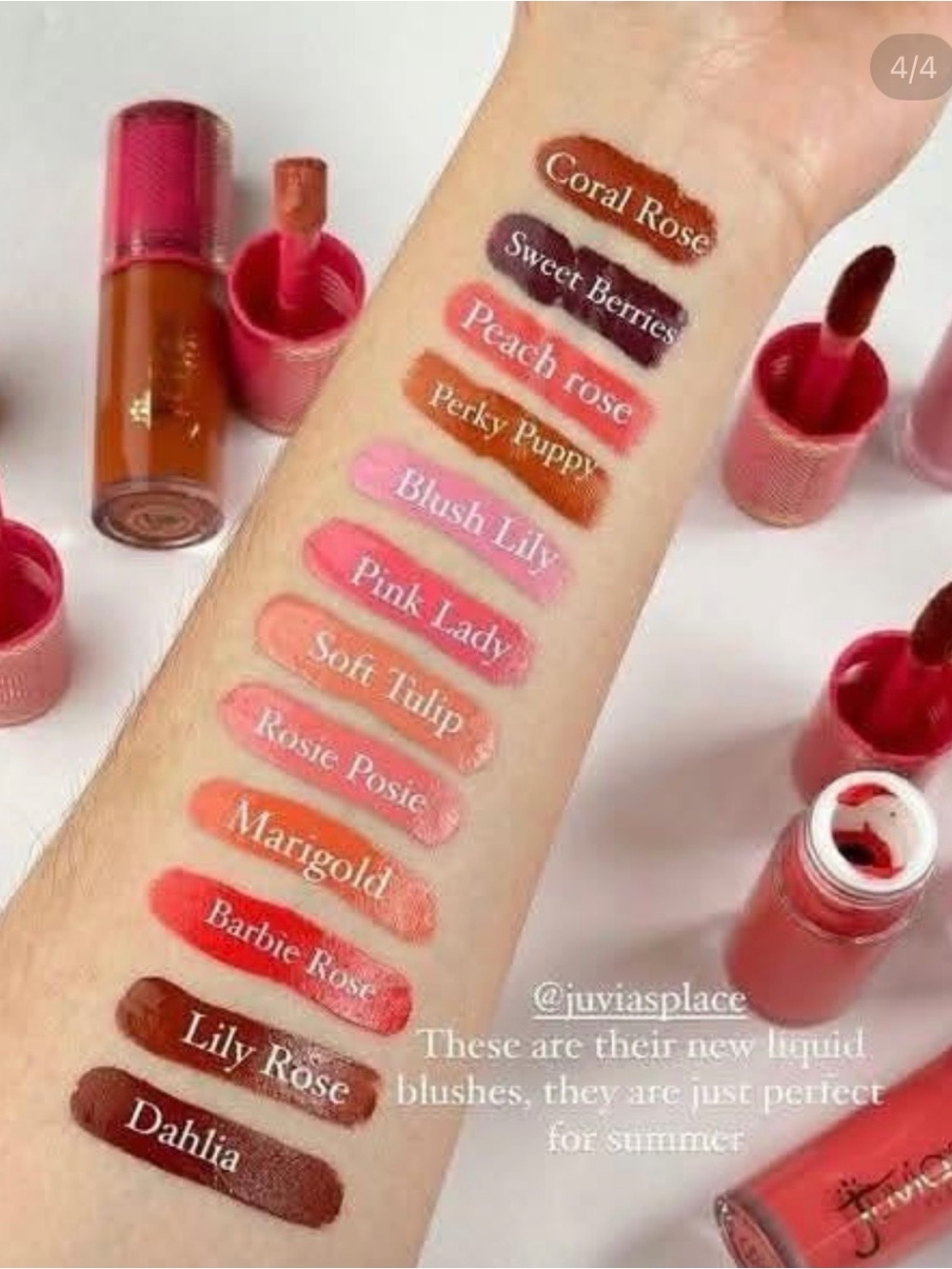 Juvia's Place Blushed Liquid Blush - Marigold. NIB